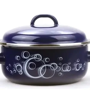 Autentický Smaltovaný rendlík s poklicí Bubble 18 cm, 1,8 l