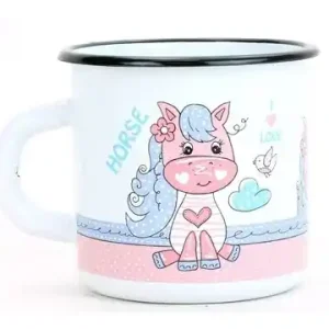 Přímo Od Výrobce Smaltovaný hrnek dětský 8 cm, 0,35 l Ponny