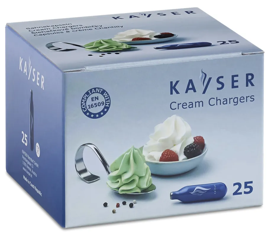 Kayser Šlehačkové bombičky jednorázové 7,5 g, 25 ks Autentický