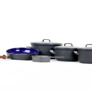 Akční Cena Belis Sada nádobí modrý smalt BSE 5 ks