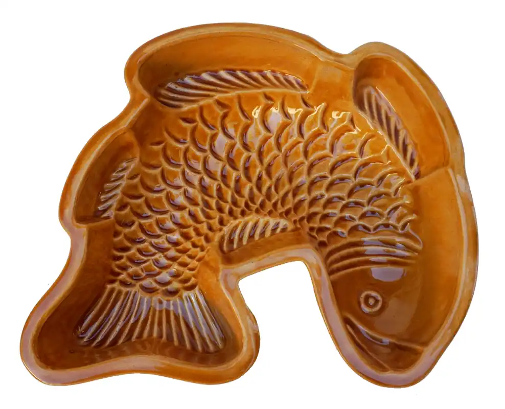 Finální Výprodej VČELIČKY Forma na bábovku - Ryba 21x7cm barva medová