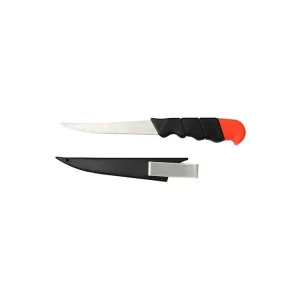 Autentický Nůž rybářský nerez/plast 27cm + pouzdro FK041