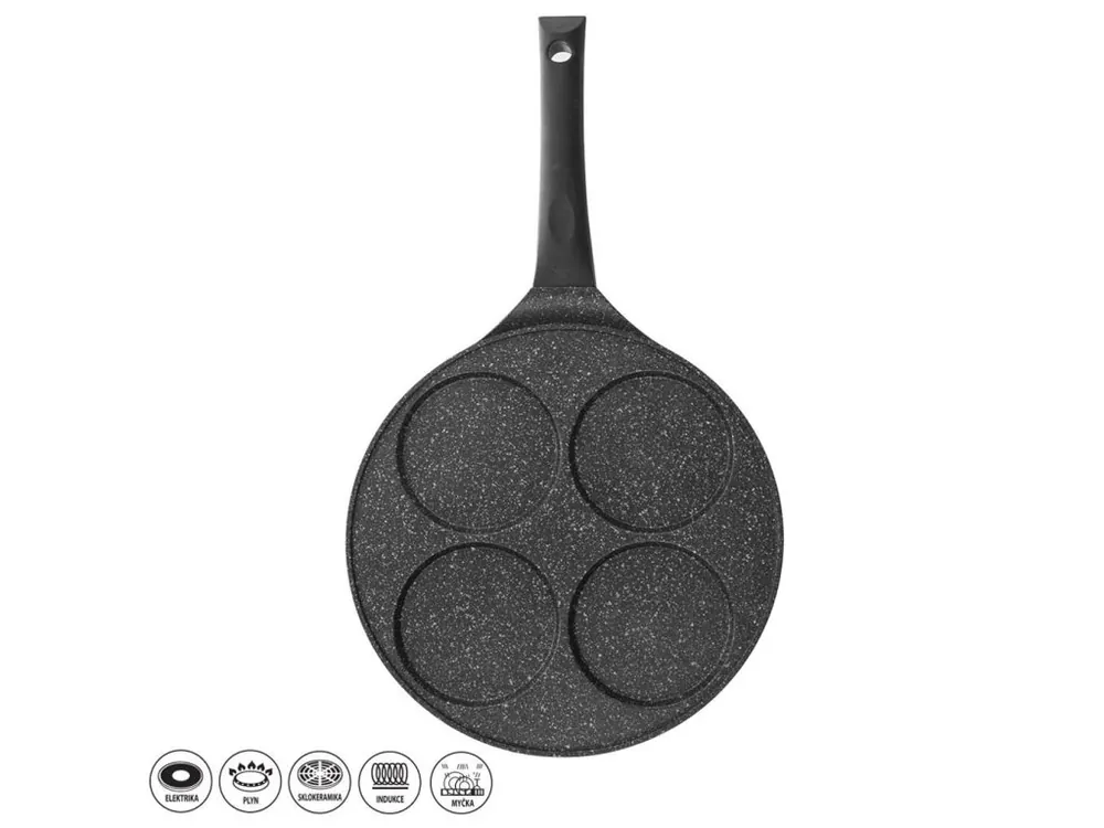 Víkendová Akce Pánev na lívance granit ¤27cm 4oka GRANDE vč. indukce