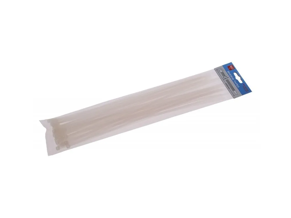 Sleva Páska vázací 400x4,8mm 50ks bílá FESTA