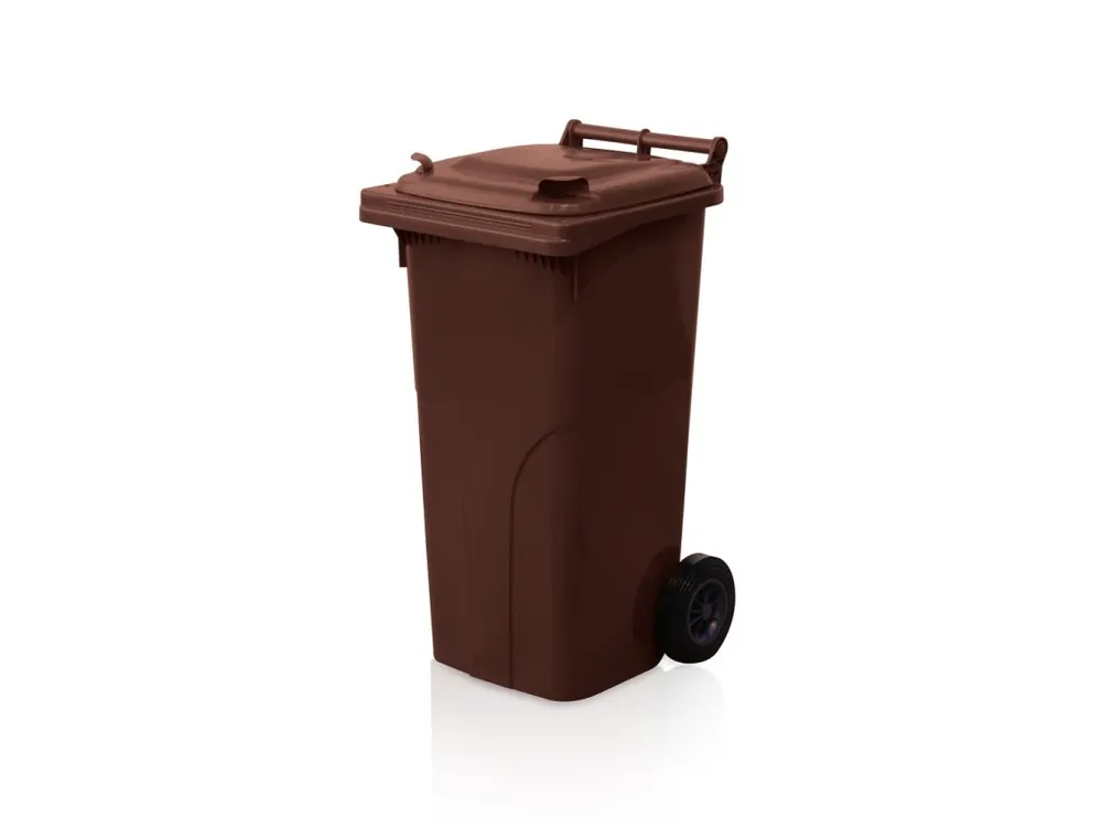 Popelnice 120 HDPE, kolečka, hnědá PREMIUM Cenově Výhodný