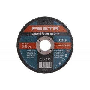 Výprodej Kotouč řezný FE 115x2x22mm FESTA (odběr bal.5ks)