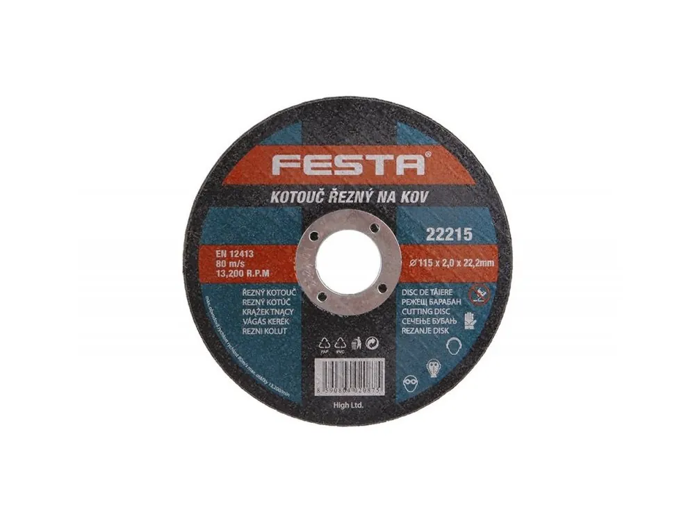 Výprodej Kotouč řezný FE 115x2x22mm FESTA (odběr bal.5ks)