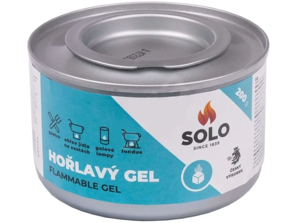 Pasta hořlavý gel 200g SOLO Sezónní Sleva