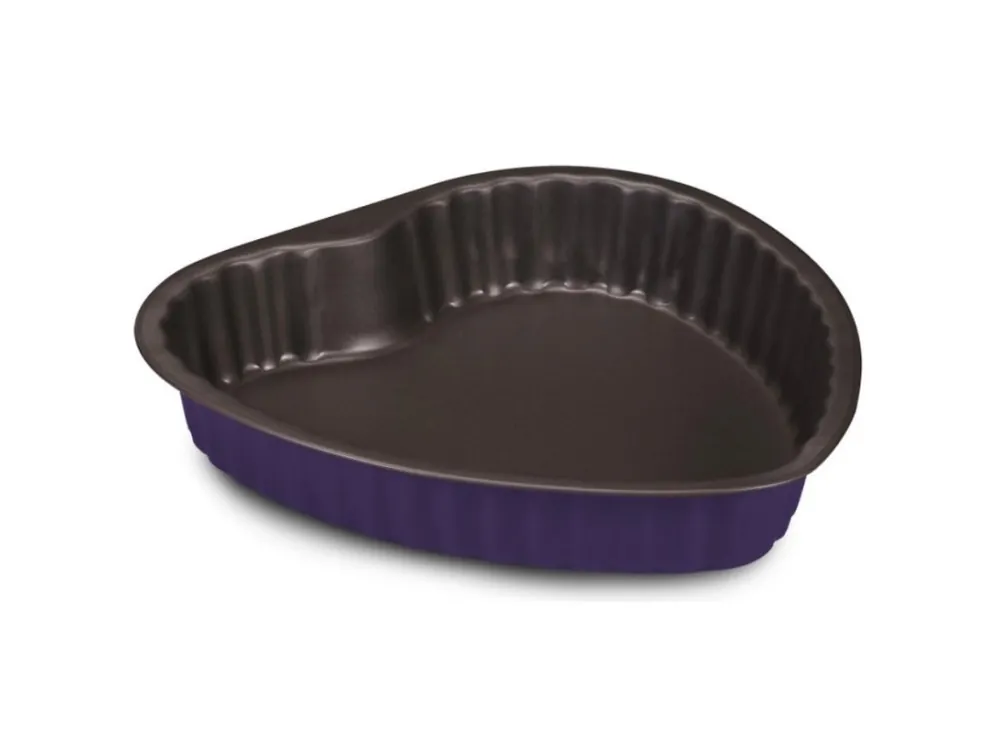 Aktuální Forma dortová 25cm nepřilnavá SRDCE BONTON fialová