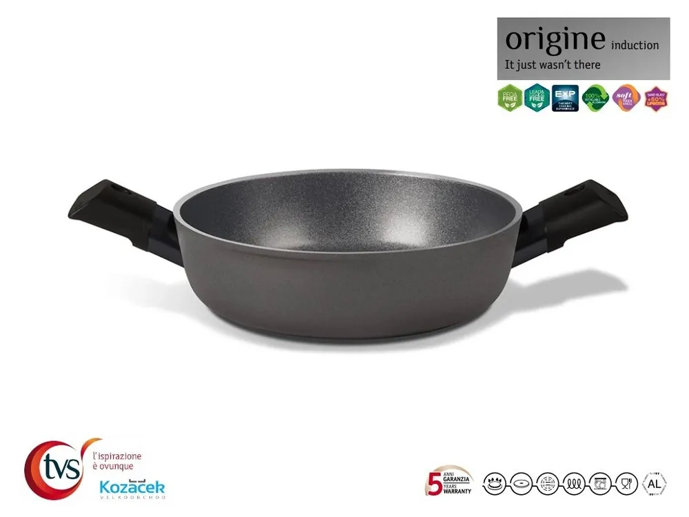 Omezená Nabídka Pánev nepřilnavá ¤28cm 2 ucha ORIGINE indukce