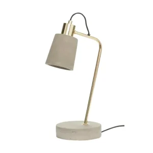 Must-Have Betonová stolní lampa Brassy