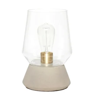 Betónová stolová lampa Glassy Ověřený