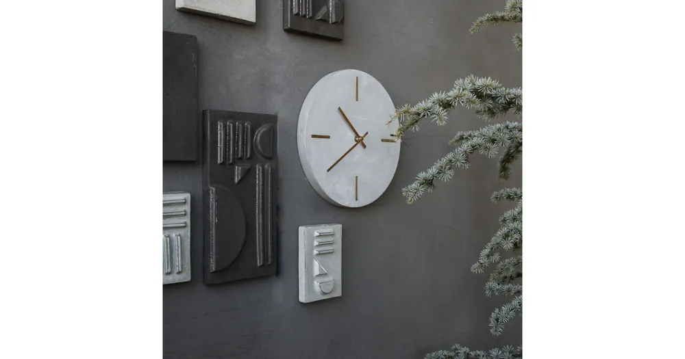 Zlevněný Betonové nástěnné hodiny Concrete