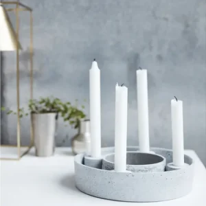 Betónový okrúhly svietnik The Ring 26 cm Kup Teď