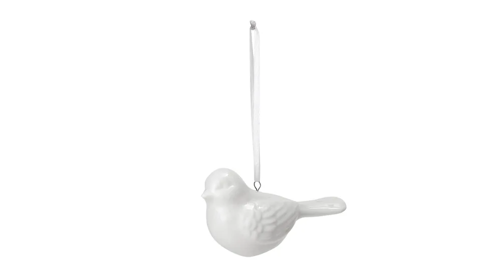 Biely porcelánový vtáčik na zavesenie Classic Koupit Online
