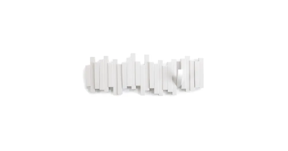 Víkendová Akce Bílý sklápěcí věšák Sticks