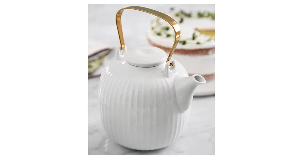 Cenově Výhodný Čajová kanvica Hammershoi White 1,2 l