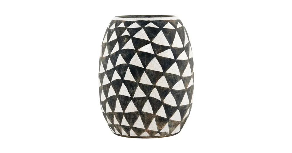 Poslední Šance Čiernobiela váza Triangular