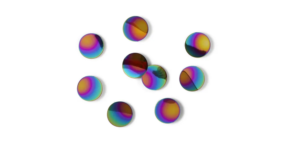 Dekorace na zeď Confetti Dots Rainbow set 10 ks Výhodná Nabídka