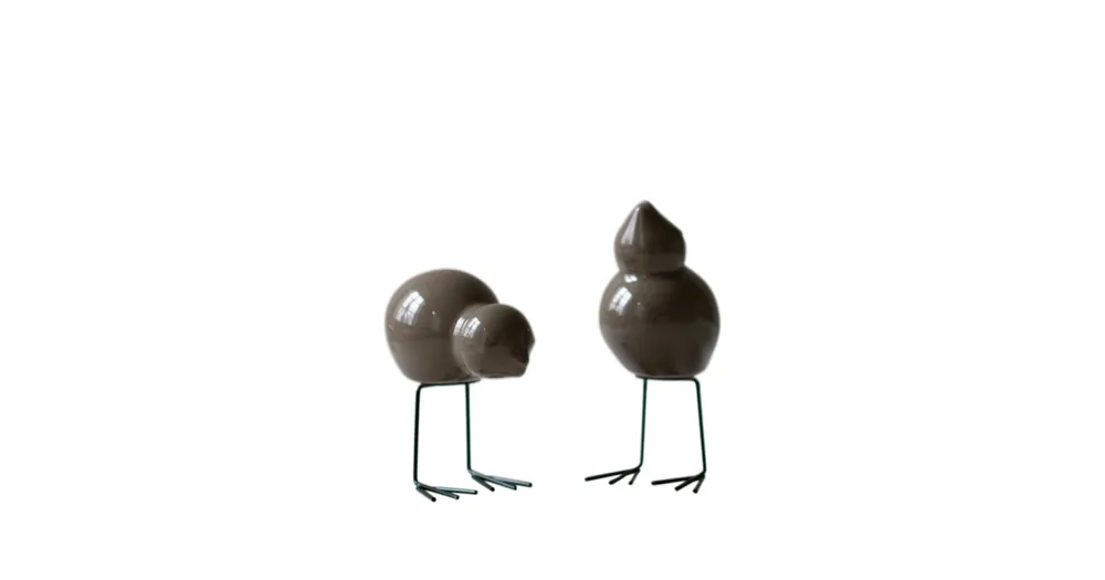 Cenová Bomba Dekorace Swedish Birds Shiny Dust - set 2 ks