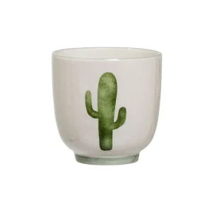 Keramický šálek Cactus bílý Novinka