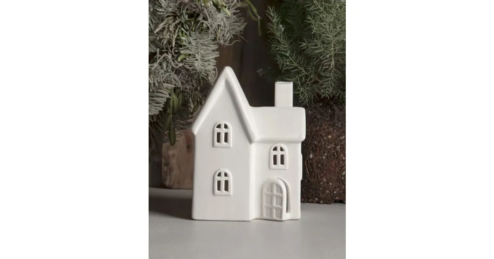 Kup Teď Keramický svícen domeček Byn nr 11 White