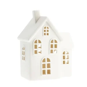 Aktuální Keramický svietnik domček Byn nr 8 White