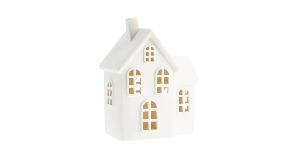 Aktuální Keramický svietnik domček Byn nr 8 White