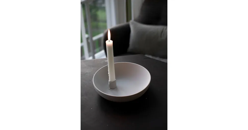 Keramický svietnik Lidatorp Light Grey L Vysoce Kvalitní