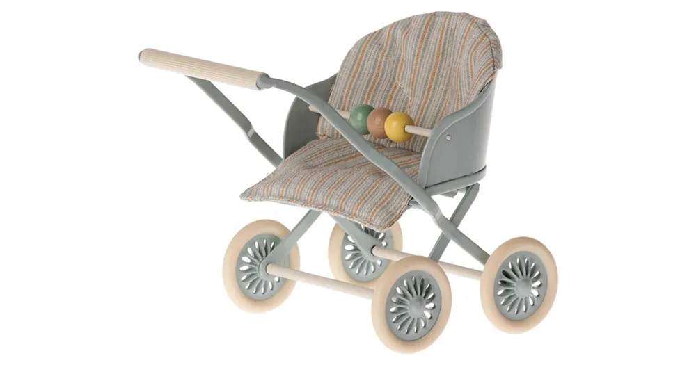 Novinka Kočárek pro myšky Maileg Baby Blue