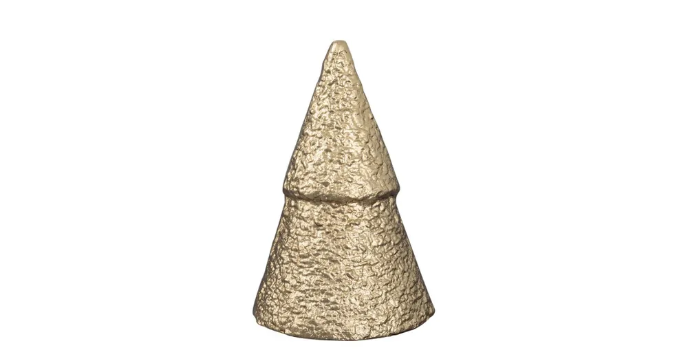 Kovová dekorace stromek Tree Gold 16 cm Nízká Cena