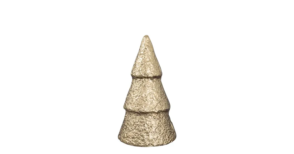 Kovová dekorace stromek Tree Gold 21 cm Výprodej
