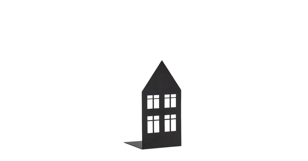 Nejlepší Volba Kovová dekorácia/svietnik Storgatan House Black 14 cm