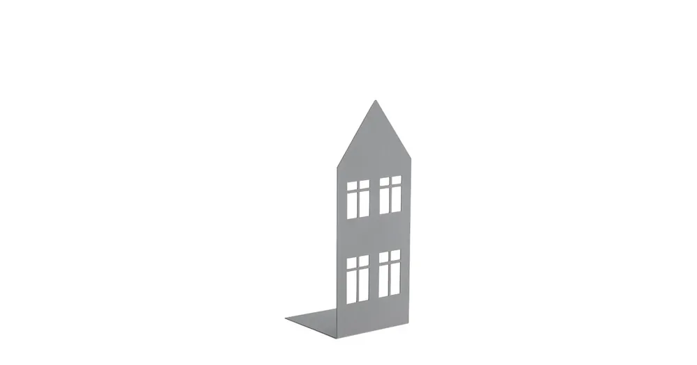 Oblíbený Kovová dekorácia/svietnik Storgatan House Grey 18 cm