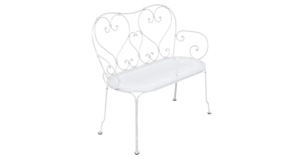 Kovová lavica 1900 Cotton White Značkový