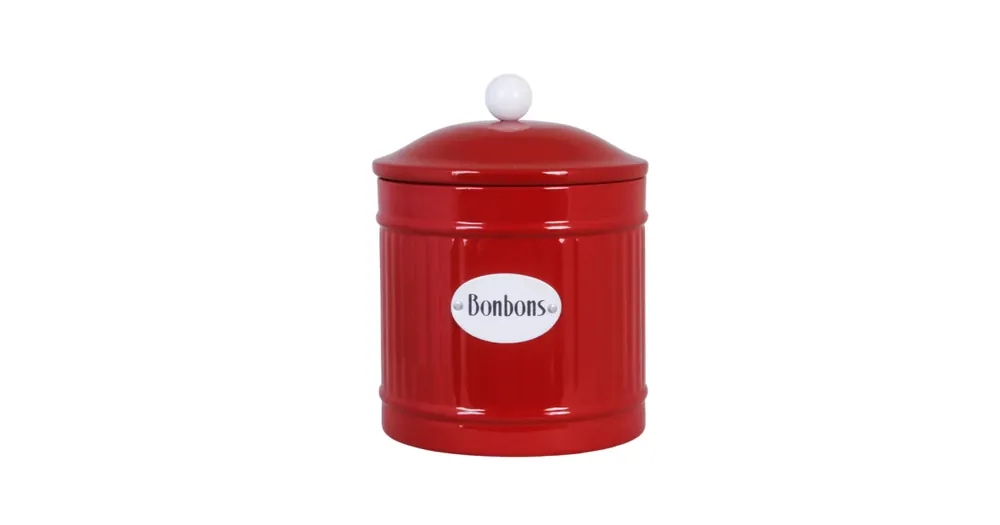 Plechová dóza na cukríky Hugo Bonbons Red 16 cm Značkový