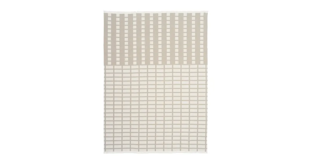 Sleva Pléd z česané bavlny Contemporary Throw Beige