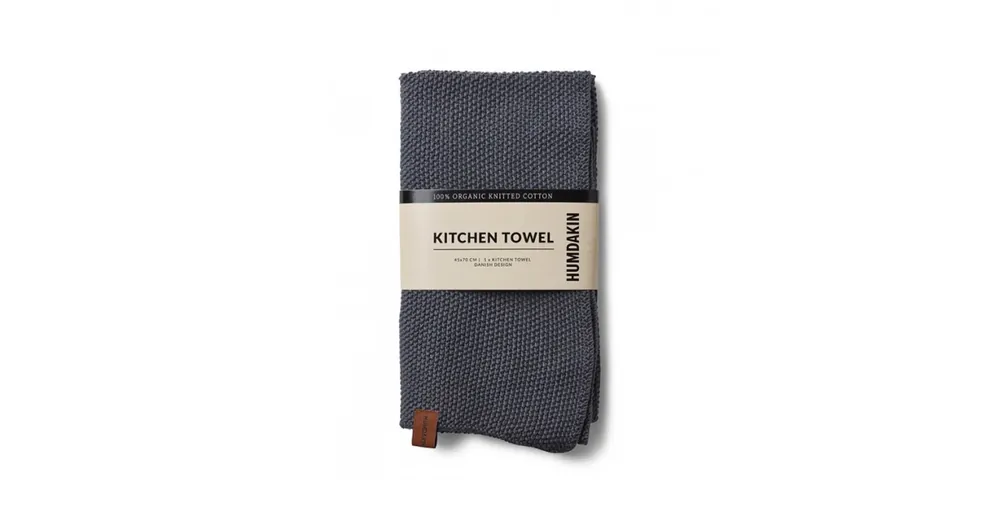 Super Cena Pletená kuchynská utierka Dark Ash
