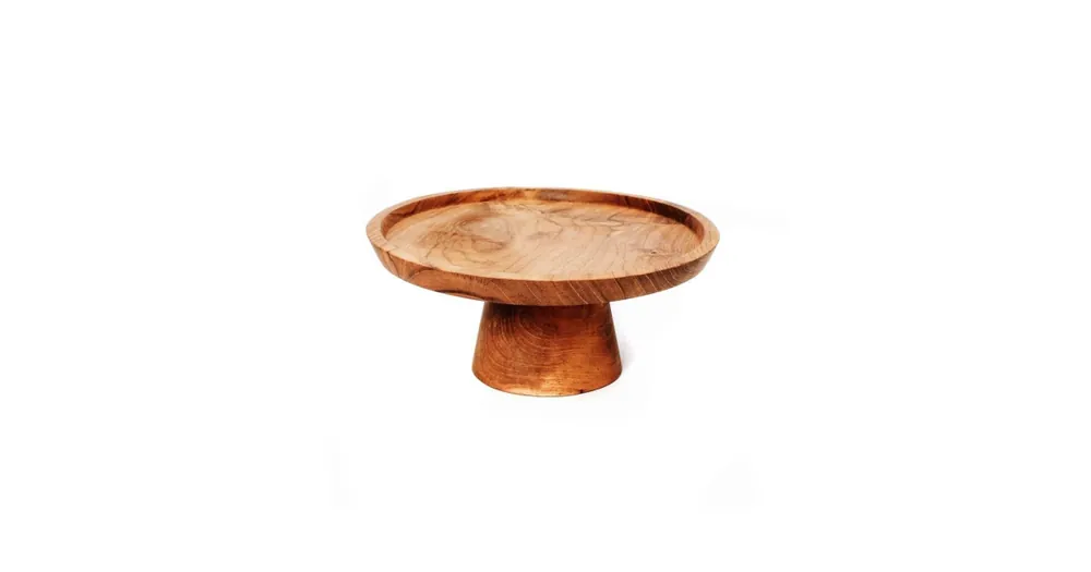 Dokud Zásoby Vydrží Podnos na tortu Teak Cake Dish 20 cm