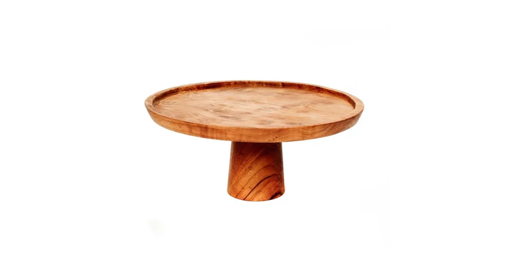 Výhodná Nabídka Podnos na tortu Teak Cake Dish 28 cm