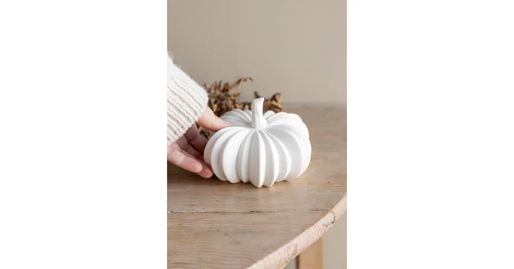 Ihned K Objednání Podzimní dekorace dýně Hovsjö White 14 cm