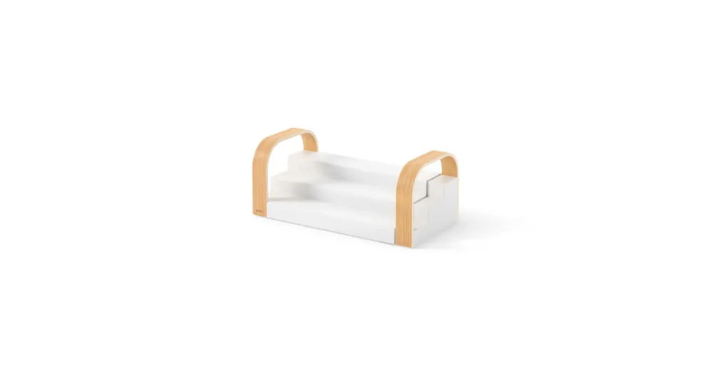 Oblíbený Polička na koreničky Bellwood White Natural