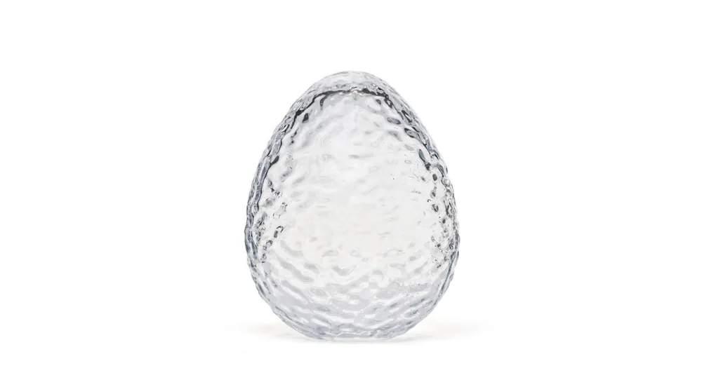 Akce Sklenené veľkonočné vajíčko Gry Clear 16 cm