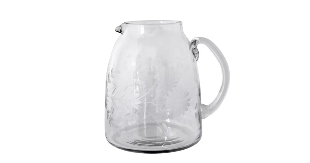 Skleněný džbán Etched Floral 1,8 l Výhodná Nabídka