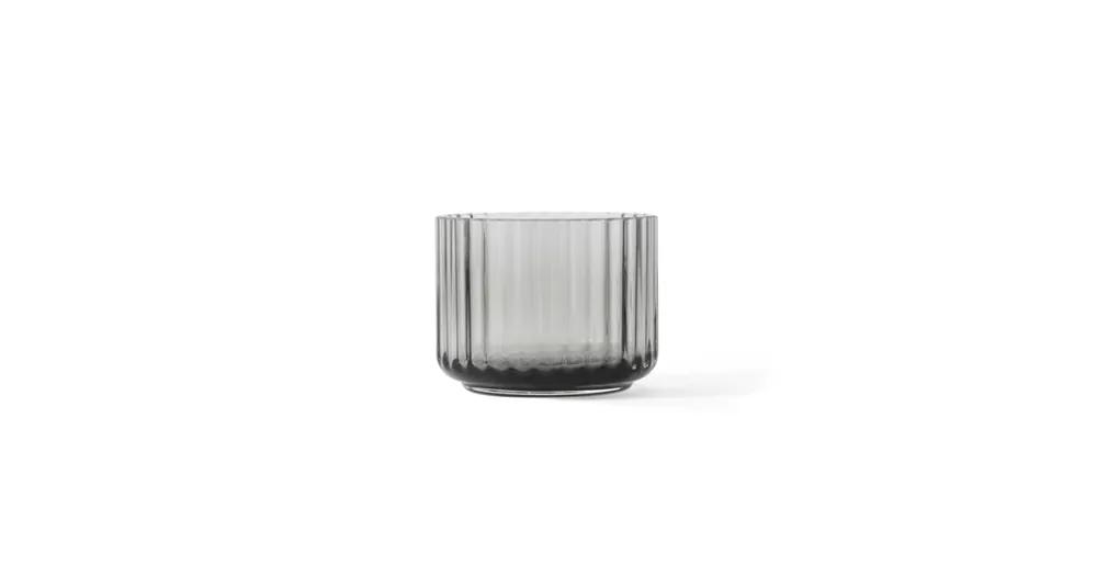 Akční Cena Sklenený svietnik Lyngby Tealight Smoke 6,7 cm