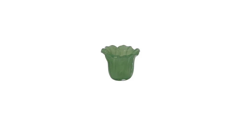 Časově Omezené Sklenený svietnik na čajovú sviečku Ljunga Green
