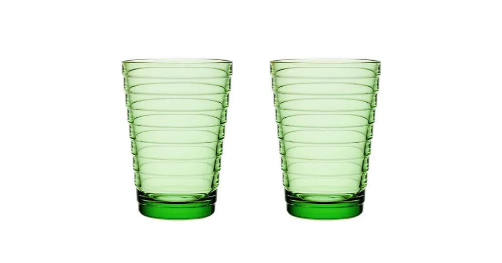 Sklenice Aino Aalto Apple Green 330 ml - set 2 ks Horká Nabídka
