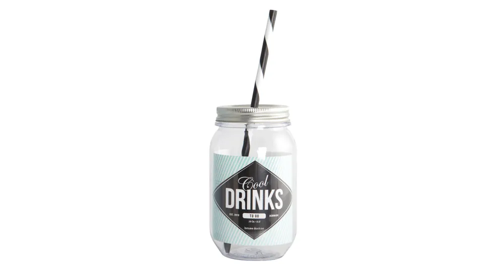 Sklenice se slámkou a víčkem Cool Drinks Ihned K Objednání