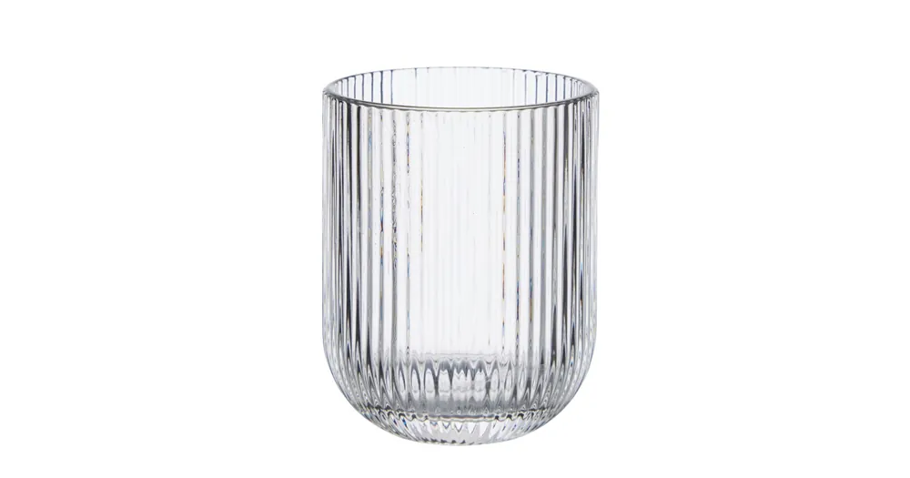 Sklenice Evie Ripple Clear 10 cm Poslední Šance