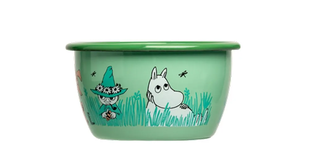Tovární Cena Smaltovaná miska Moomin Boys Green 3 dl